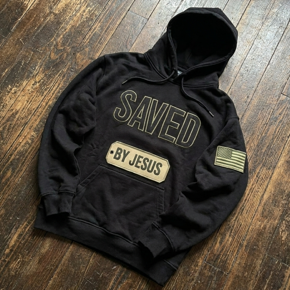 Chain breaker Hoodie – Black / Olive