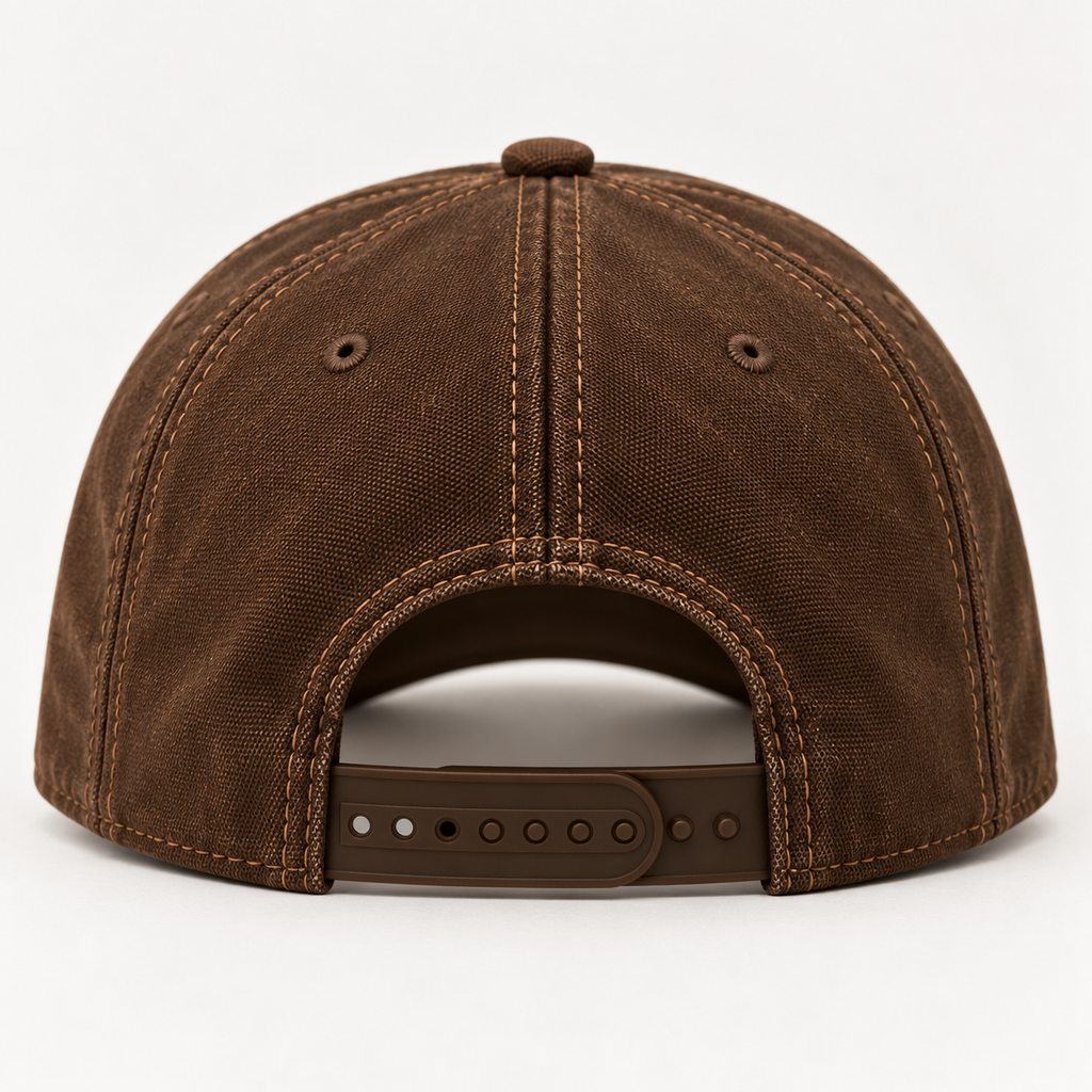 Saved by Jesus Leather-Look Patch Hat – Brown