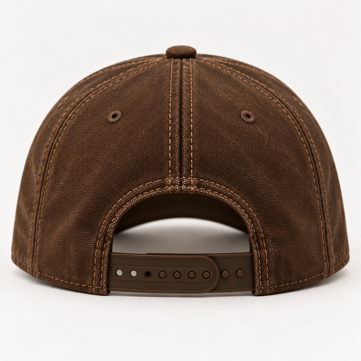 Saved by Jesus Leather-Look Patch Hat – Brown