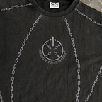 Broken Chains Tee – Washed Black / Grey