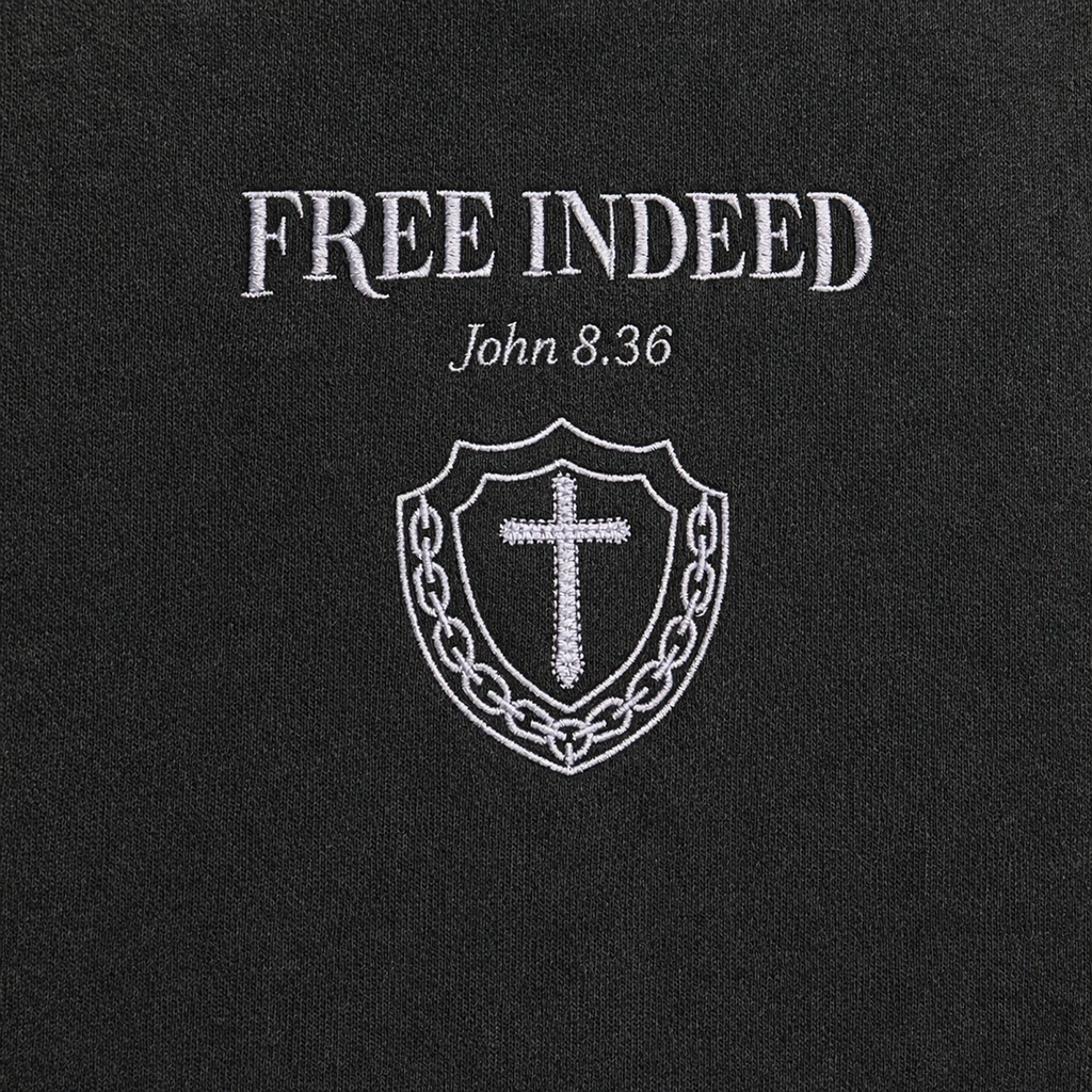 Broken Chains Tee – Washed Black / Grey