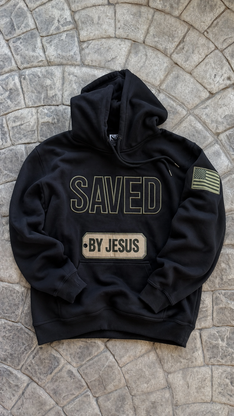 Chain breaker Hoodie – Black / Olive
