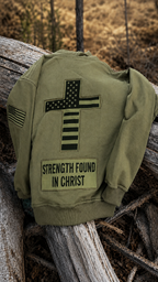 Saved by Jesus Olive Hoodie