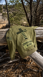 Saved by Jesus Olive Hoodie
