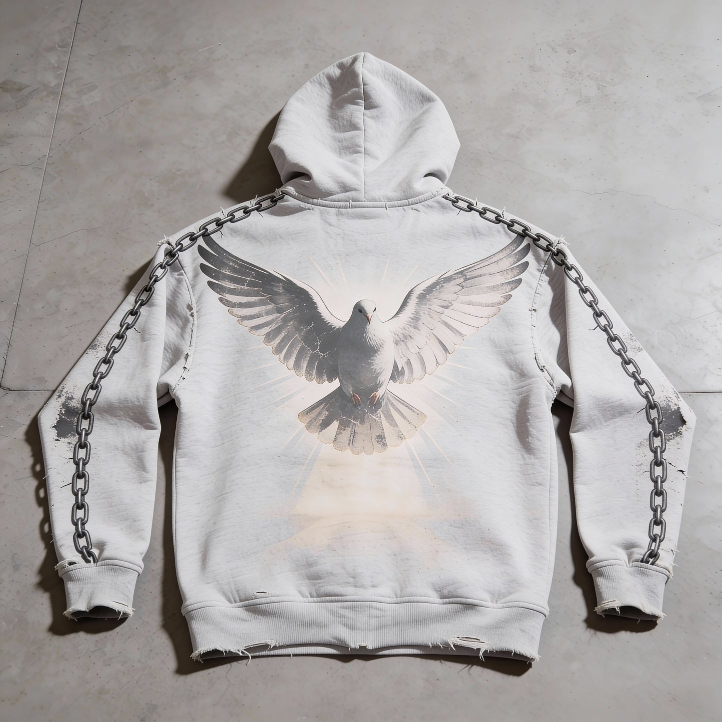 Free’d and Forged — Distressed Heavy Hoodie