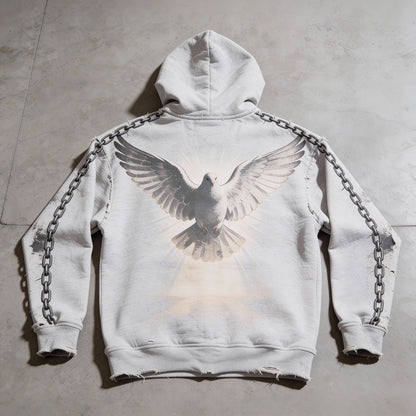 Free’d and Forged — Distressed Heavy Hoodie