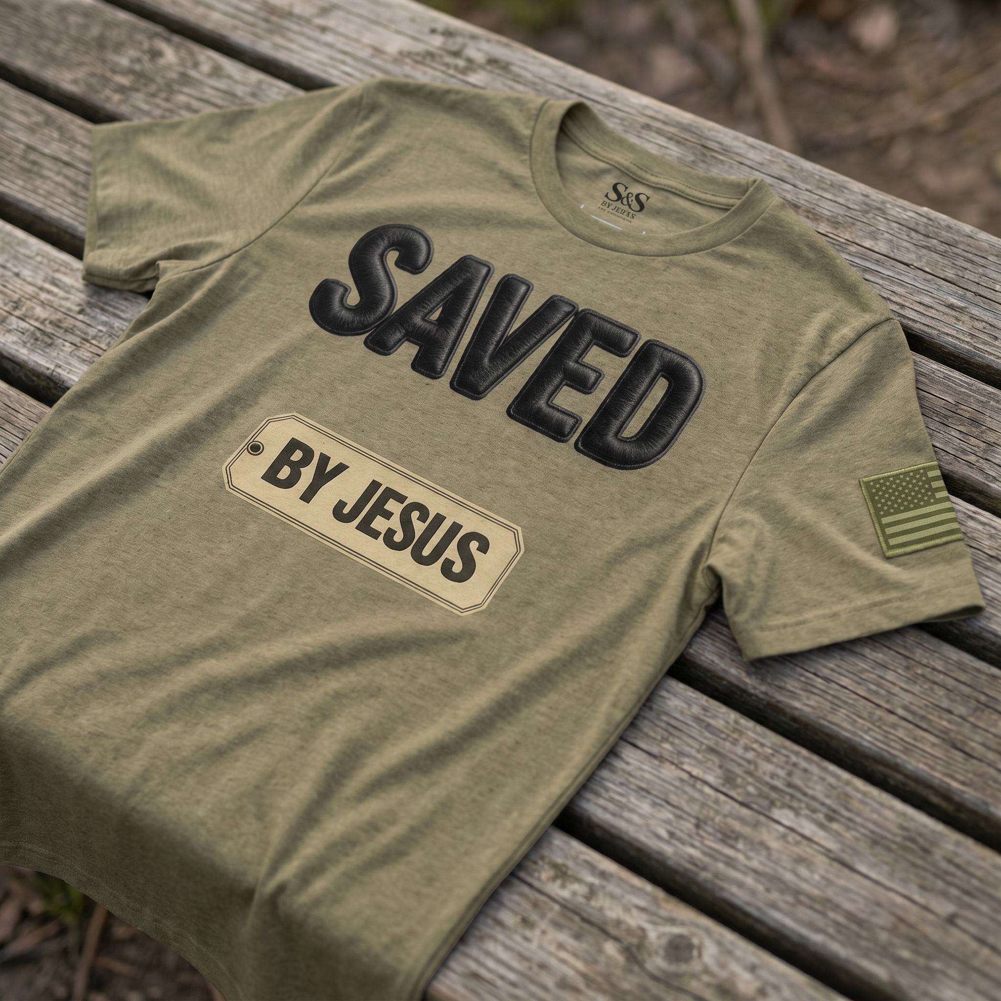 Saved by Jesus Tri-Blend T-Shirt