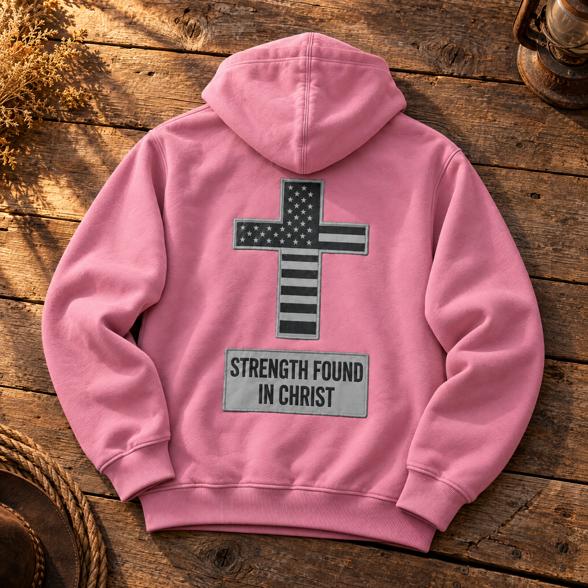 Saved by Jesus Hoodie — Pink