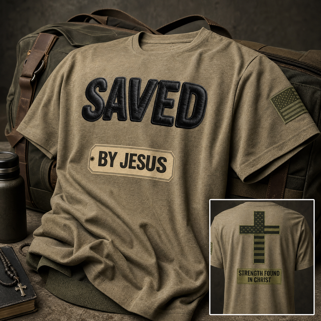 Saved by Jesus Tri-Blend T-Shirt