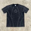 Broken Chains Tee – Washed Black / Grey