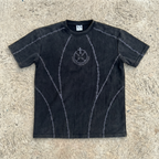 Broken Chains Tee – Washed Black / Grey