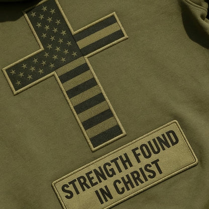 Saved by Jesus Olive Hoodie