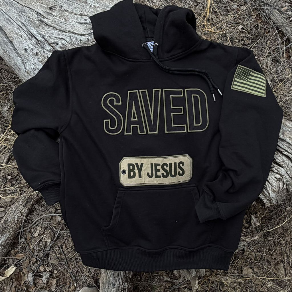 Chain breaker Hoodie – Black / Olive