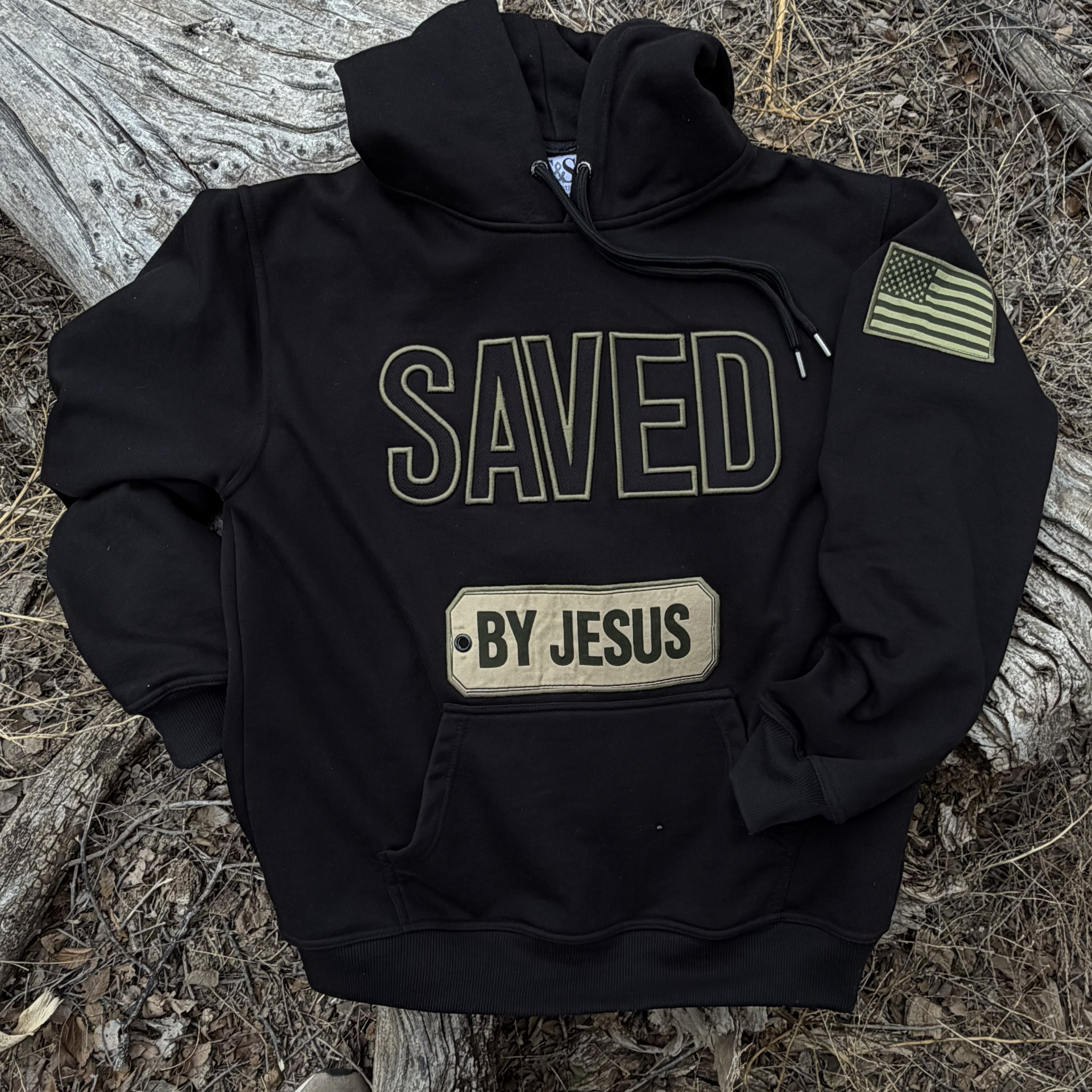 Chain breaker Hoodie – Black / Olive
