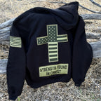 Chain breaker Hoodie – Black / Olive