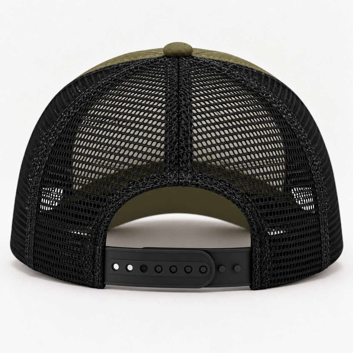 Saved & Sober by Jesus Embroidered Trucker Hat – Olive & Black