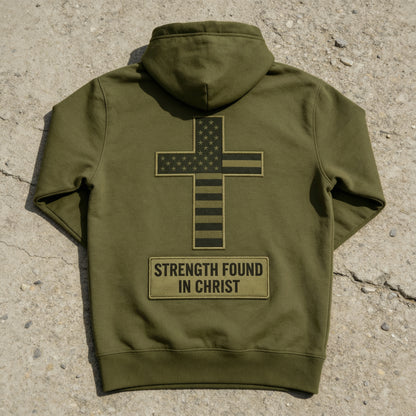 Saved by Jesus Olive Hoodie