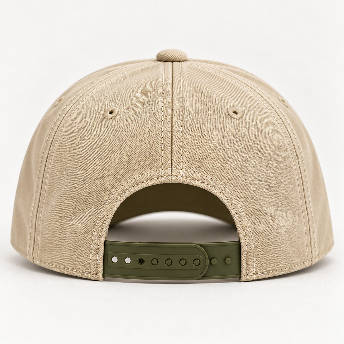 Saved by Jesus Embroidered Rope Hat – Cream & Olive